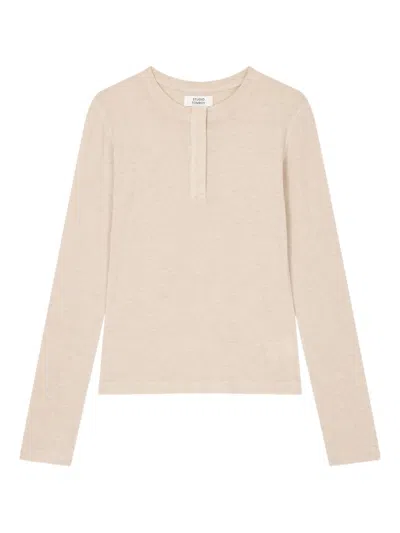 Tomboy Buttoned Top In Neutral