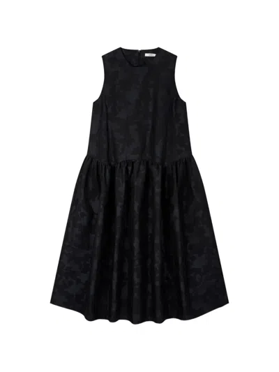 Tomboy Camouflage Mini Dress In Black