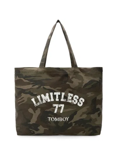 Tomboy Camouflage-print Cotton Tote Bag In Multi