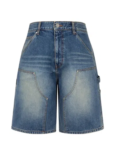 Tomboy Carpenter-style Panelled Shorts In Animal Print