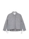 Tomboy Check-pattern Shirt In Blue