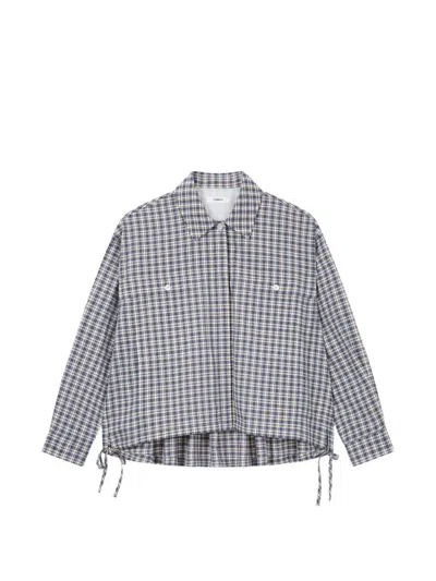 Tomboy Check-pattern Shirt In Blue