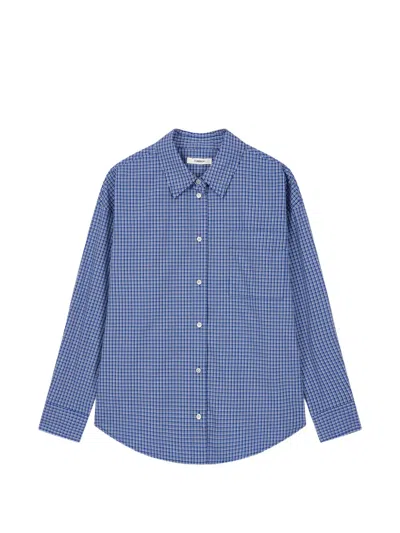 Tomboy Checkered Shirt In Blue