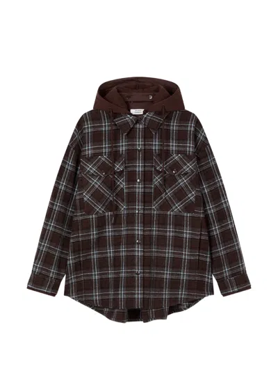 Tomboy Check-pattern Long-sleeve Shirt In Multi
