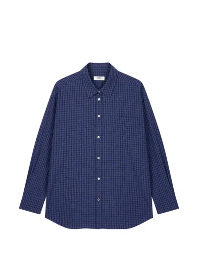 Tomboy Check-pattern Oversized Shirt In Multi