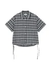 Tomboy Check-pattern Shirt In Blue
