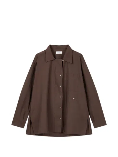 Tomboy Chest-pocket Oversized Shirt In Multi
