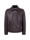 Tomboy Collared Bomber Jacket In Brown