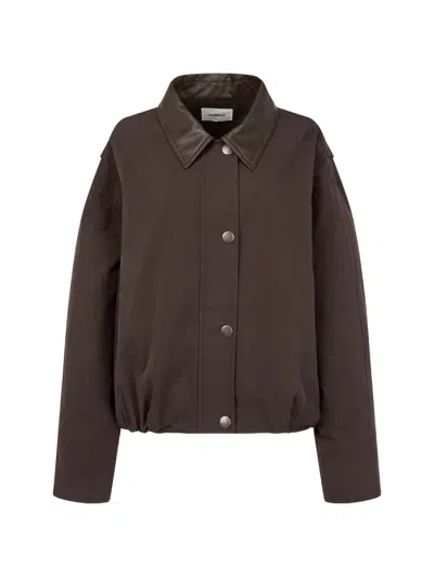 Tomboy Collared Jacket In Brown
