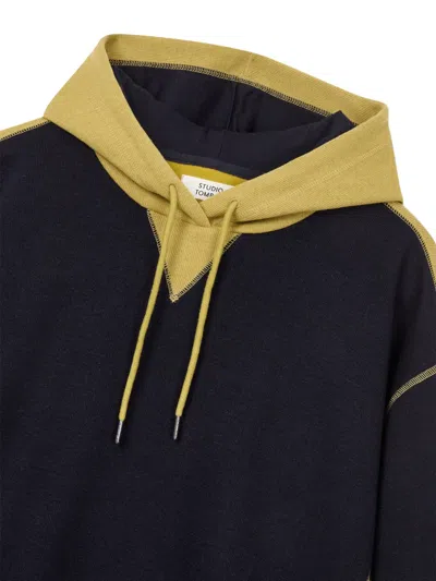 Tomboy Colour-block Logo-print Hoodie In Black