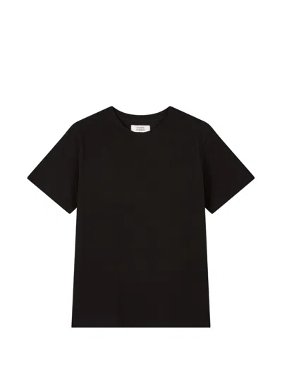 Tomboy Contrast-stitch T-shirt In Black