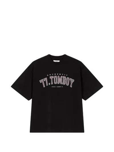 Tomboy Crew-neck T-shirt In Black