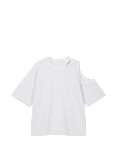 Tomboy Cut-out T-shirt In White