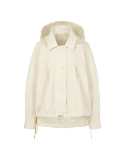 Tomboy Detachable-hood Jacket In Neutral