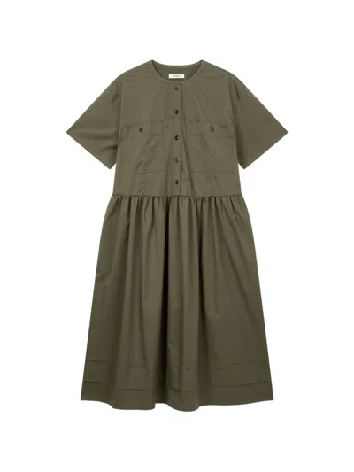 Tomboy Double Pocket Dress In Green