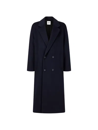 Tomboy Double-breasted Coat In Blue