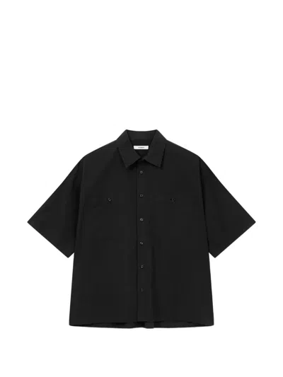 Tomboy Double-pocket Shirt In Black