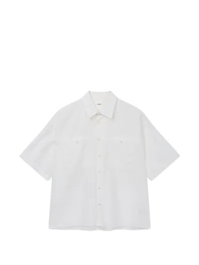 Tomboy Double-pocket Shirt In White
