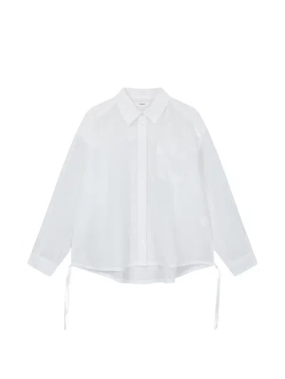 Tomboy Drawstring Blouse In White