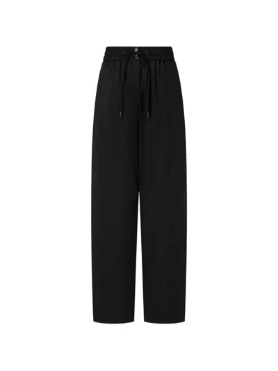 Tomboy Drawstring Elasticated-waist Trousers In Black