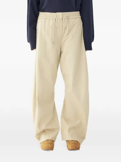 Tomboy Drawstring Elasticated-waist Trousers In Neutral