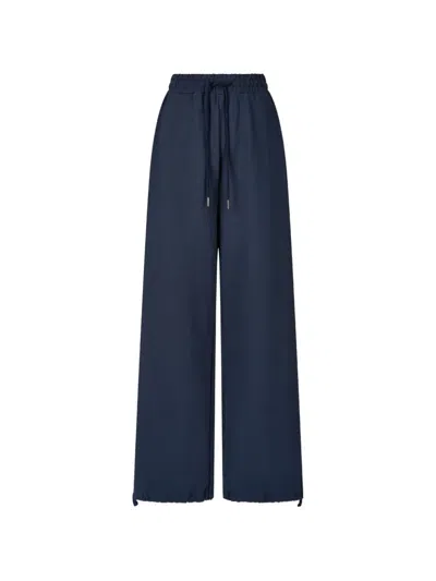 Tomboy Drawstring Elasticated-waistband Trousers In Blue