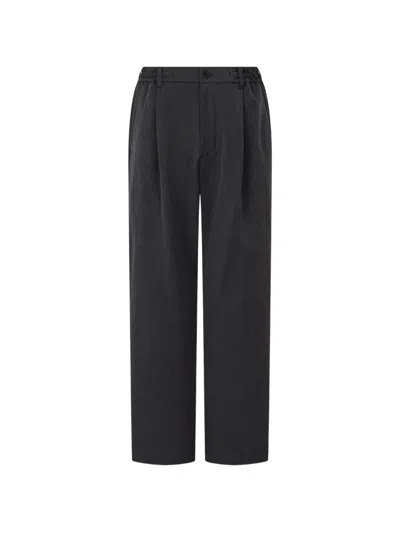 Tomboy Drawstring Pleated Trousers In Black