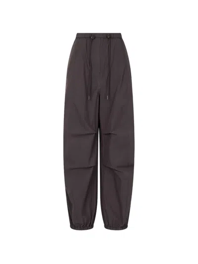 Tomboy Elasticated Drawstring Trousers In Brown