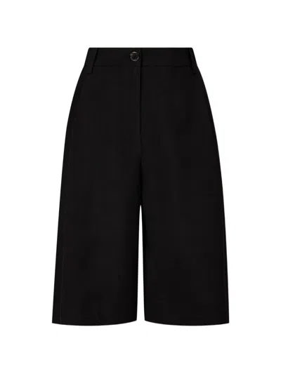 Tomboy Elasticated-waist Relaxed-fit Shorts In Black