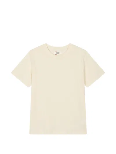 Tomboy Embroidered-detail T-shirt In Neutral