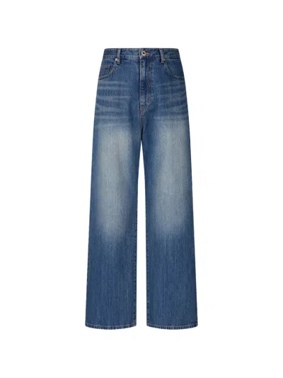 Tomboy Faded Straight-leg Jeans In Blue