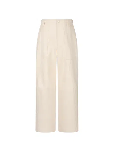 Tomboy Fatigue Cotton Trousers In Neutral