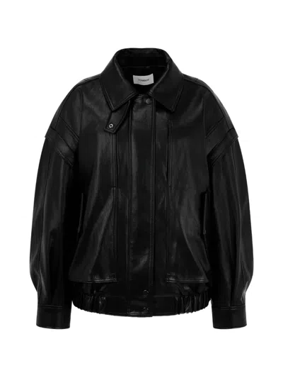 Tomboy Faux-leather Jacket In Black