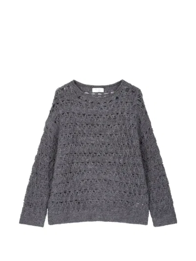 Tomboy Fishnet-knit Sweater In Multi