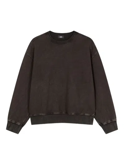 Tomboy Frayed-details Sweatshirt In Black