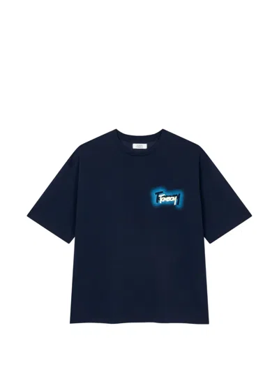 Tomboy Graffiti-logo T-shirt In Blue
