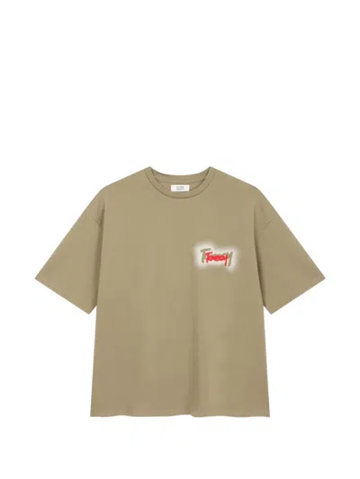 Tomboy Graffiti-logo T-shirt In Neutral