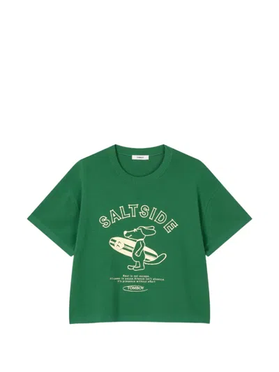 Tomboy Graphic-print T-shirt In Green