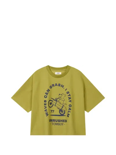 Tomboy Graphic-print T-shirt In Green