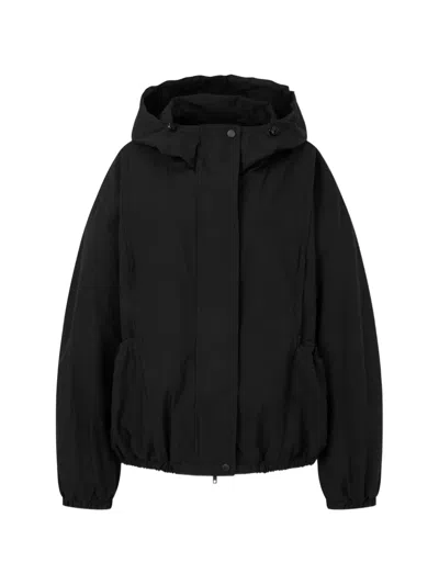 Tomboy Hooded Bomber Jacket In Black