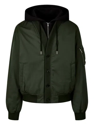 Tomboy Hooded Down Bomber Jacket In Multi
