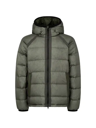Tomboy Hooded Puffer Jacket In Green