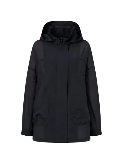 Tomboy Hooded Zip-up Jacket In Black