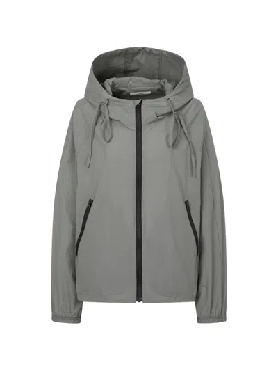 Tomboy Hooded Zip-up Jacket In Gray