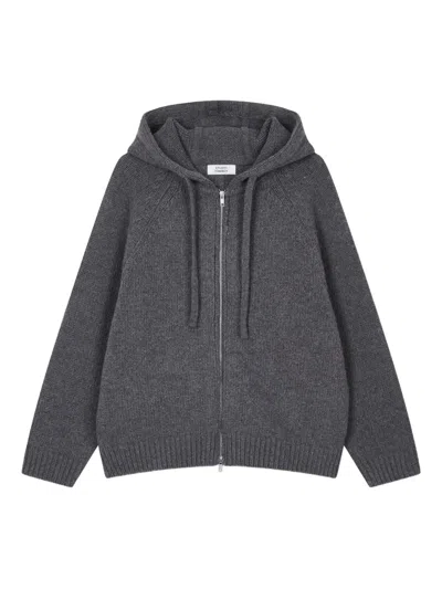 Tomboy Hooded Zip-up Sweater In Gray