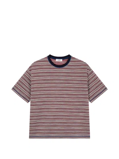 Tomboy Horizontal-stripe T-shirt In Red