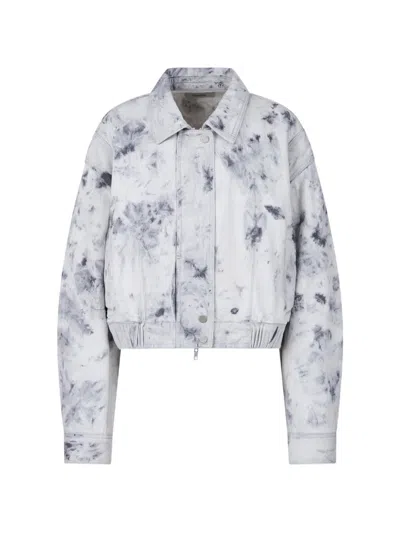 Tomboy Ice-wash Denim Jacket In Multi