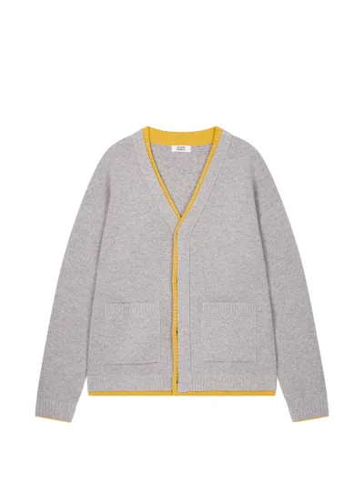 Tomboy Layered-style Cardigan In Gray