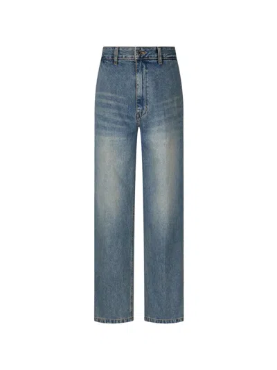 Tomboy Logo-patch Trousers In Blue