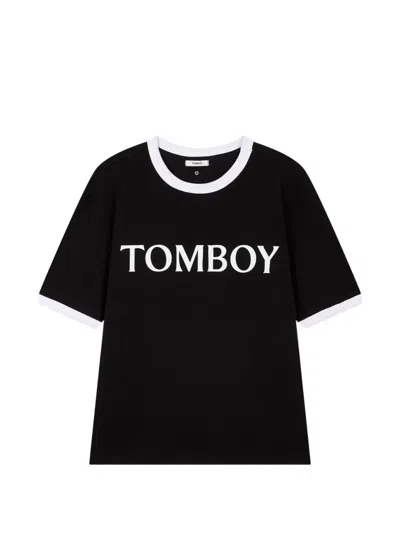 Tomboy Logo-print T-shirt In Black